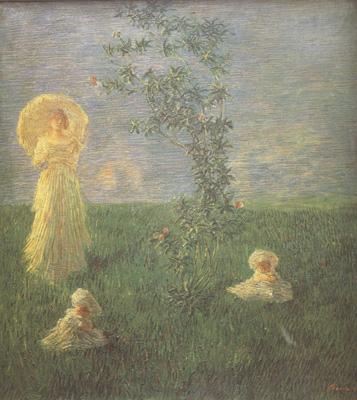 Gaetano previati In the Meadow (nn02) Sweden oil painting art